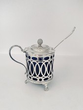 Gros moutardier argent massif