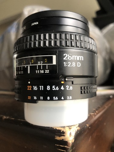 Nikon 28mm d lense - f2.8, fx