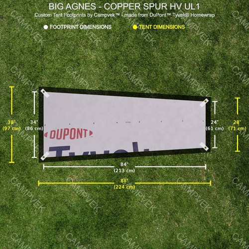 Tyvek footprint for the big - tyvek,