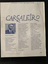 Calendrier année 1978 Reproductions PEINTURES DE MANUEL CARGALEIRO 