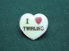 Pin's Epoxy I LOVE TWIRLING