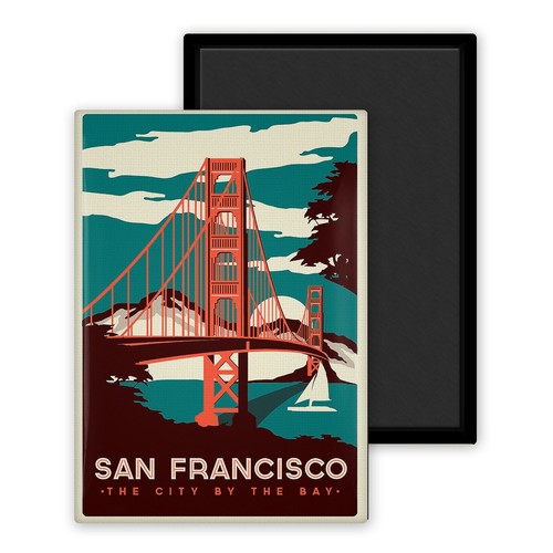 San francisco vintage magnet - francisco, vintage-magnet