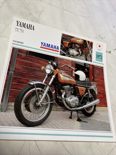 Yamaha tx750 1972 750 fiche - yamaha,