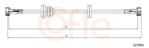 Cofle s27003 speedometer shaft - cofle,