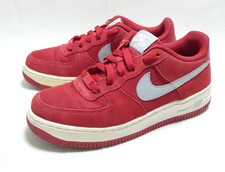 NIKE AIR FORCE 1 ONE GS TAILLE 37,5 EUR GYM RED 596728-623 BASKET ROUGE SNEAKERS