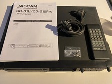 Tascam CD-01U Rackmount CD Player with remote and user guide