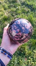 Rhodonite Forme Sphère Pierre