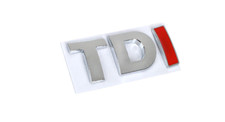 LOGO TDI adhesif sticker rouge