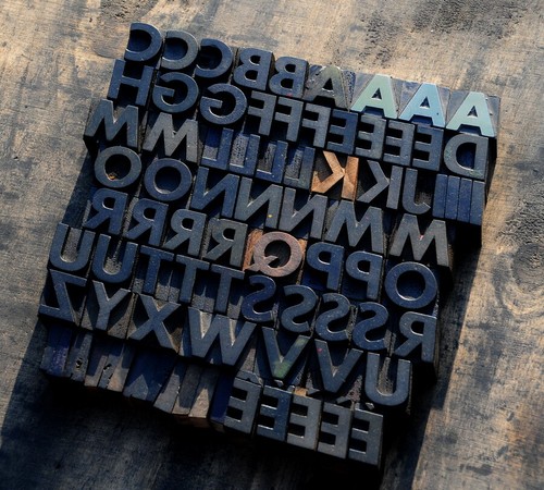 Anciens caractères - a-z,