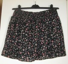 Jennifer- Jupe courte en voile imprimé fleuri maxi volume- doublée- M