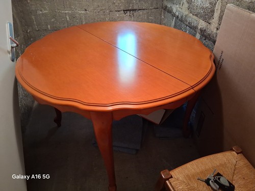 Table bois ronde - , avec