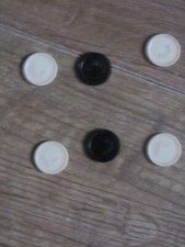 6 pions jeu de dames Bonux