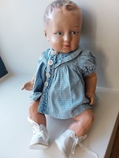 Ancienne Poupee Bébé allemand Terre de pipe 35 Cm