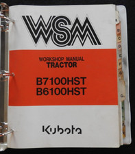 1977-97 Véritable Kubota B6100HST B7100HST Tracteur Atelier Réparation Manuel