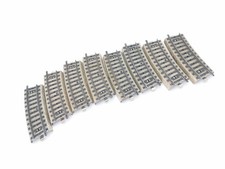 MÄRKLIN 5100 1/2 VOIE M LOT DE HUIT PETITS RAILS COURBES