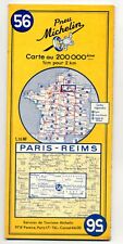 Carte MICHELIN N° 56 -1960 - PARIS REIMS - TRES BON ETAT