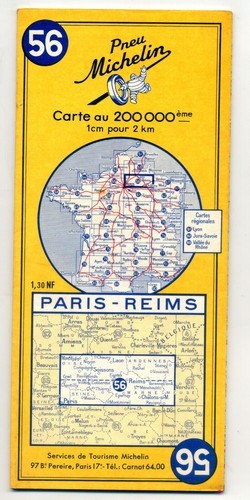 Carte michelin 1960 - carte, n°