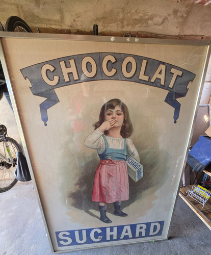 Affiche chocolat suchard circa - chocolat,