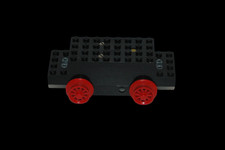 Lego® train 12V chemin de fer voie ferrée moteur VIEUX version NOIRE avec roue R