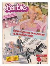1982 DOCUMENT(ref Cim  1588) PUB POUPéE BARBIE VA AU MARIAGE CALèCHE       1page