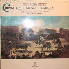 GEORGES BIZET,  L'ARLESIENNE CARMEN, THE PHILHARMONIA ORCHESTRA  HEINZ WALLBERG