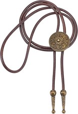 Cravate Bolo Florale Western