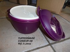 TUPPERWARE MICRO ONDE CUISEUR DE RIZ 3 L quinoa semoule polenta   VIOLET  NEUF