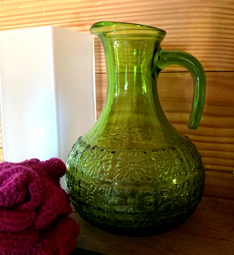 Pichet verre pressé - en,