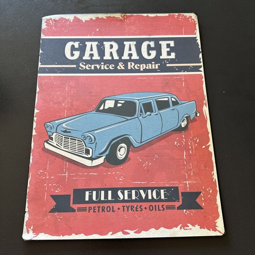 Plaque métal vintage garage - métal,