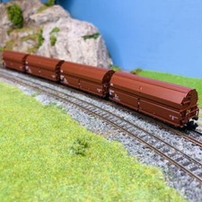 Coffret de 4 wagons-bennes