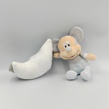 Doudou musical Mickey bleu gris avec lune DISNEY BABY - 32349