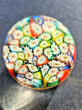 BOULE PRESSE PAPIER SULFURE MILLEFIORI CLICHY SAINT LOUIS ETC...