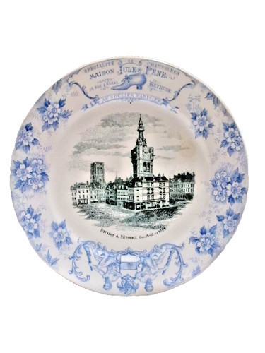 Assiette publicitaire ancienne