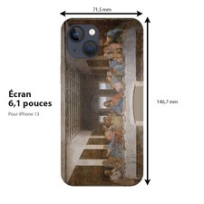 Coque pour téléphone La Cène, dernier repas du Christ, par Léonard de Vinci, pou