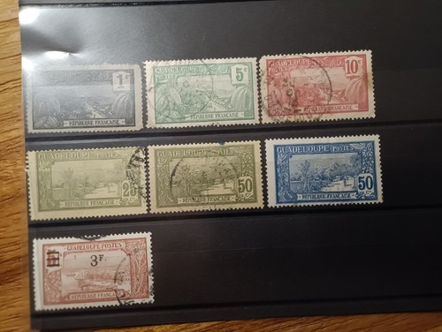 Timbres anciens guadeloupe - timbres,