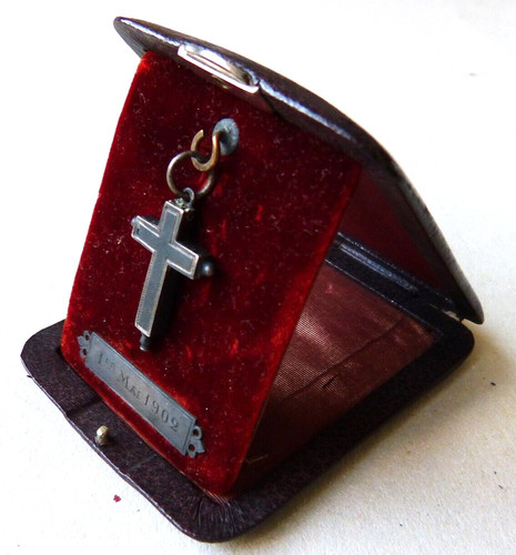 Petite croix reliquaire argent - reliquaire,