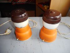 ANCIEN MOULIN A CAFE ELECTRIQUE MOULINEX ORANGE LOT DE 2  ETAT DE FONCTIONNEMENT