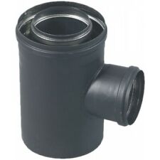 Conduit avec prise d'air pour poêle à granulés étanche diamètre 80x125 TEN