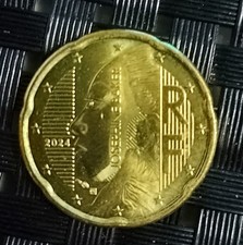 RARE piece 20 centimes d euro josephine baker 2024 comme  neuve!!