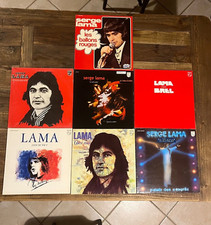 LOT DE 7 VINYLES SERGE LAMA