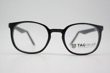 Lunettes TAG HEUER TH 9352 Noir Argent Oval Monture De Lunettes Neuves