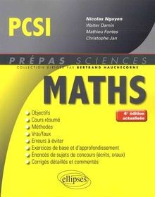 Mathématiques pcsi damin - de,