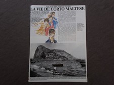 HUGO PRATT - CORTO MALTESE - DESSIN INEDIT - BD - PUBLICITE - ARTICLE PRESSE