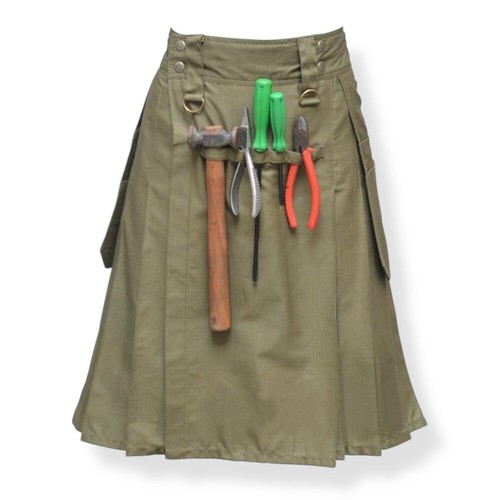 Kilt utilitaire khaki pour - khaki,