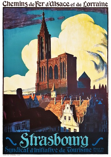 Affiche chemin fer - chemin, de