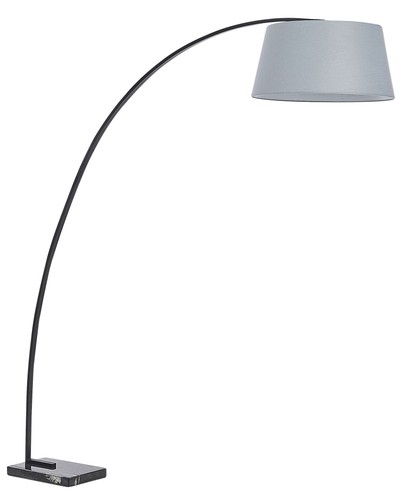 Lampadaire courbe abat - courbe, abat-jour