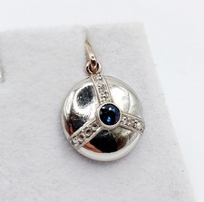 Pendentif cible art deco or