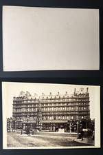 Great Britain, London, Charing+Hotel, F.C.O.S Vintage albumen print, carte cabin