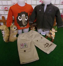 lot 9 vêtements enfant 6 mois garçon,pantalon velours,pull,gilet,sweat .........