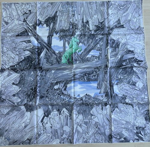 Foulard carré hermes soie - carré, 90